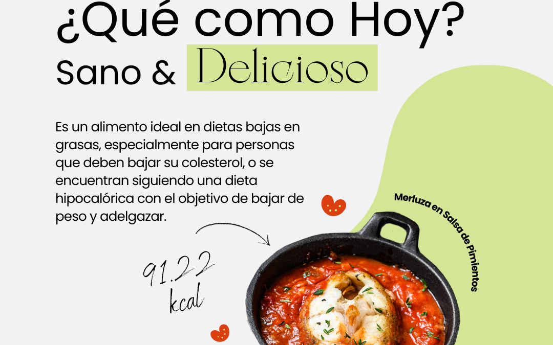 ¿Qué como hoy? Merluza con salsa de pimientos